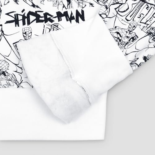 Marvel Men's Spiderman Classic Ink Spider Comic Pullover Crew Fleece3