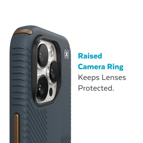 Image of Speck Polycarbonate Presidio 2 Grip Magsafe Protective Case For Iphone 14 Pro, Charcoal, 150146-3068