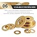 20 Pieces Brass Flat Gasket Washer, M8 Metal Seal Rings Suitable for Automotive Maintenance and Industrial Repair,M8×24×1.5mm(M8x20x2mm)
