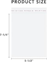 Vista 2 de 100 bolsas protectoras de polipropileno transparente de 5-1/2 x 7-1/4 pulgadas, con solapa, 100 bolsas