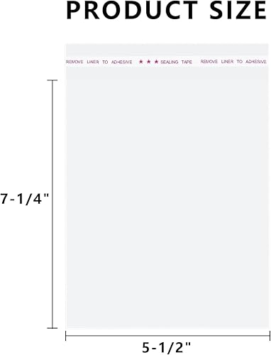 Miniatura 2 de Bolsas de celofán transparentes y resellables, 5-1/2 x 7-1/4 pulgadas, paquete de 200 unidades, perfectas para almacenar golosinas, velas y jabón,