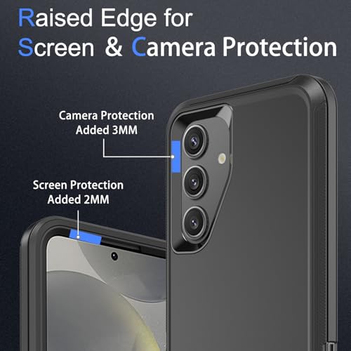 Coque Samsung S24 Plus et S25 Plus protection robuste noire anti-choc intégrale - 3