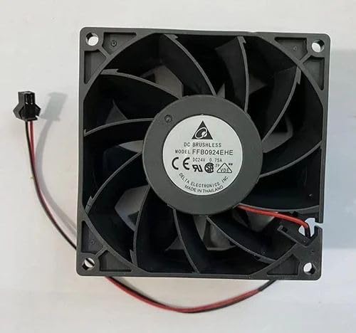 Lighting Hub Delta FFB0924EHE Axial Fan 24V-0.75A DC Brushless Air Cooling Fan 4800 RPM 92 * 92 * 38mm 2-Wire-image-46