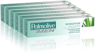 Palmolive Sensitive Lather Shave Cream with Aloe Vera, 100 ml - Pack of 6