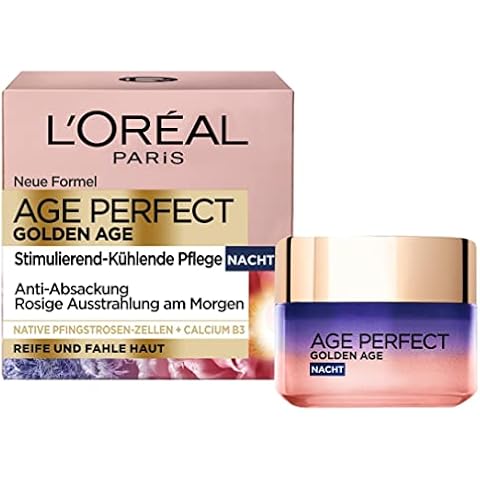L'Oréal Paris Nachtpflege, Age Perfect Golden Age, Anti-Aging Gesichtspflege, Festigung und Glanz Cover