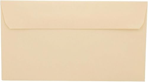 Vista 15 de LUXPaper Sobres comerciales #6 3/4 Solapa comercial 3 5/8 pulgadas x 6 1/2 pulgadas Canario pastel Texto de 60 libras 50 unidades Amarillo
