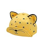 gorro para bebe con orejas de oso panda Material: Tela de algodón suave. Dimensión del producto: La circunferencia principal apropiada es cerca de 45-50cm.