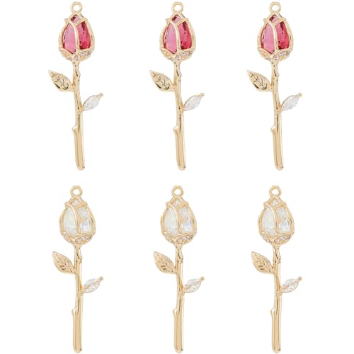 Hobbspring Rose Gold Flower Charms