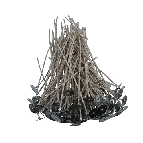 100 Mechas para Velas con Base y Patas