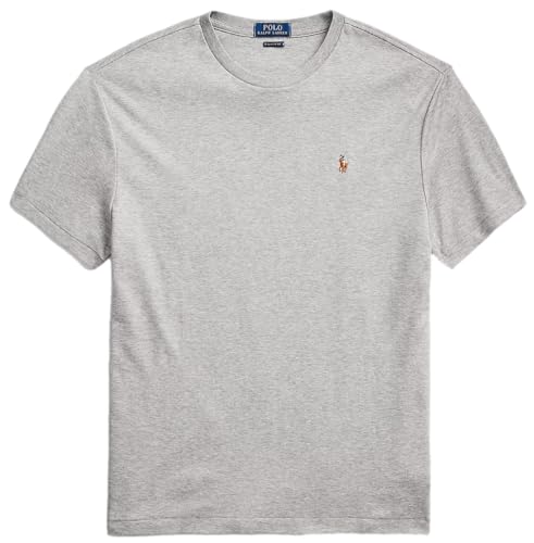 POLO RALPH LAUREN T-shirt à manches courtes en jersey pour homme, Poney multicolore gris Rl., XX-Large