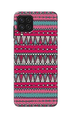Image of Printed Hard Back Cover Case for Samsung Galaxy A22 4G Back Cover (Geometric Vintage Pattern) -1803