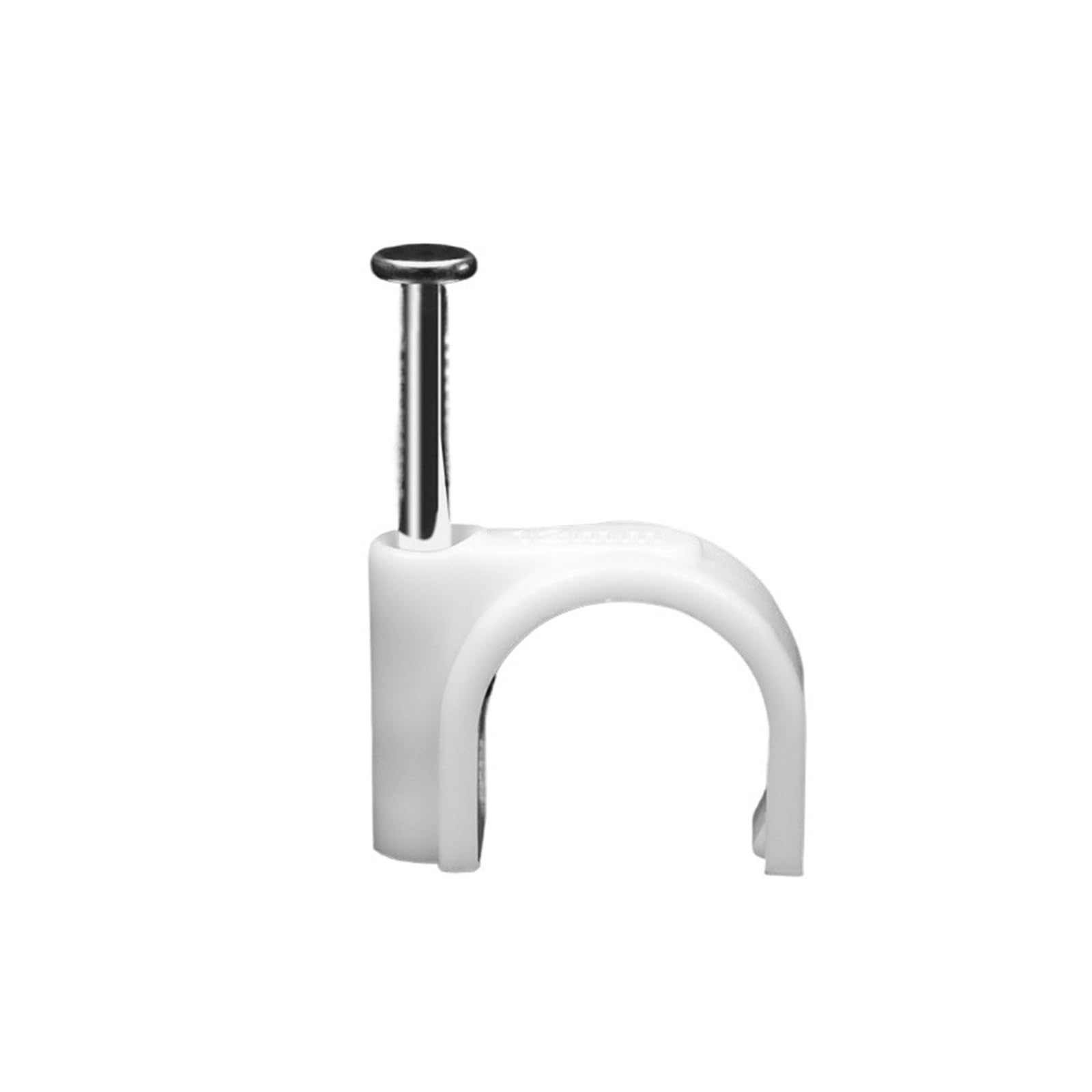 Clavos Clips for cables 100PCS for de acero Cuadrado redondo Gestión 4-12 mm(Circle 4mm 100pcs)