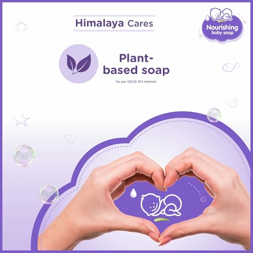 Image of Himalaya Nourishing baby soap 125g | Buy 3 Get 1 Free | No 1 Doctor prescribed brand | Honey, Sunflower oil, Milk, Castor Oil |Antibacterial and Moisturization Action for sensitive skin|Gentle.Safe.researched