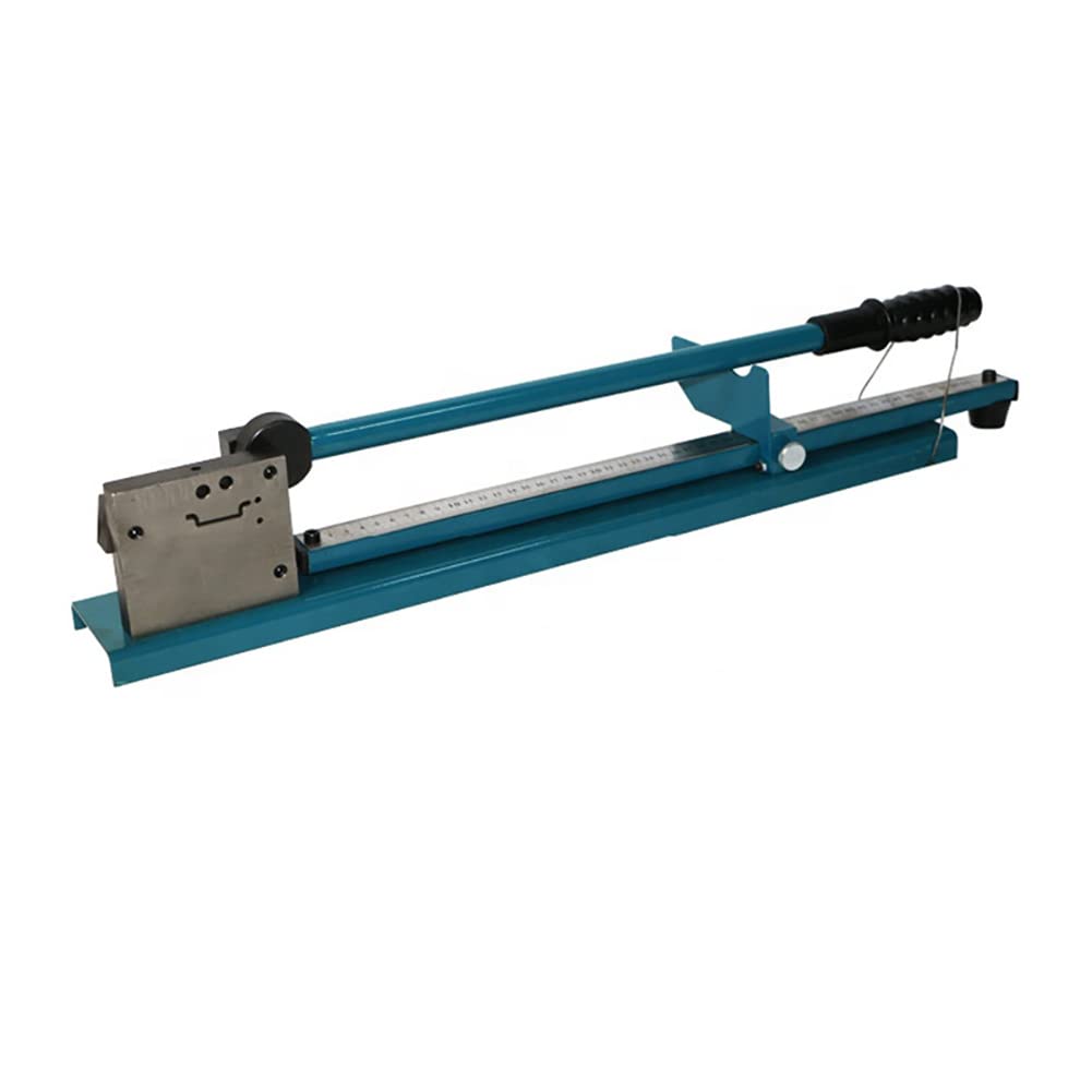 Herramienta Manual de Corte de Riel Din, Máquina Cortadora de Canaletas Dc-35 de Banco, Doble Ranura con Regla de 50 cm para Cortar Aluminio Ranurado