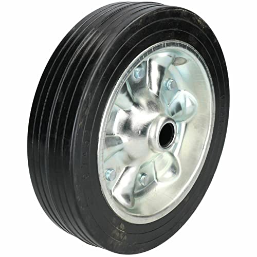 ReTaaj Heavy Duty Replacement Spare Jockey Wheel Solid Steel Telescopic Small Tyre Tools for Trailer Caravan Horse Box 8 200mm