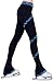 ny2 Sportswear Figure Skating Spiral Polartec Polar Fleece Pants (Lighting Foil Blue, Adult Small)