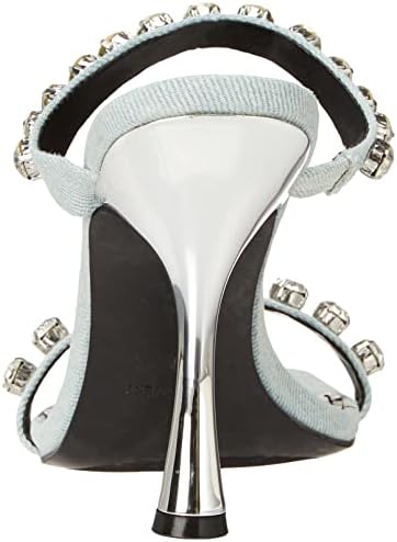 Nine West Women's ARIA Heeled Sandal, Light Denim, 7.5 | Image 2
