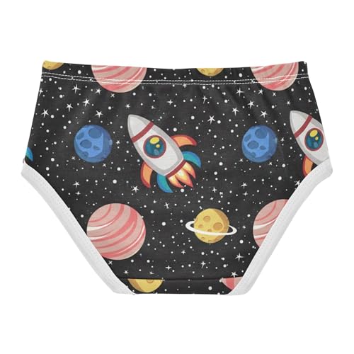 Planets Black Girl Panties Cute Girls Underwear Toddlers Cotton Designer Kids Undies Briefs 2t2