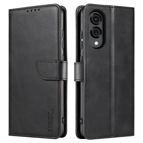 Housse cuir Galaxy S25 Edge avec porte-cartes et fermeture aimantée