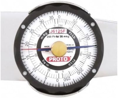 1/2" Drive Dial Torque Wrench 50-250 ft-lbs, 7-35 mkg