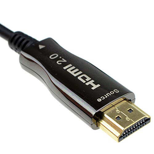 kenable Active Optical HDMI Cable 4K 60Hz 18Gbps HDR High Speed Ultra Slim Fibre Optic Lead 20m Black - Image 3