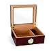 NACHEN Humidor per Sigari Cofanetto con Umidificatore, Rivestimento Interno in Cedro Spagnolo Divisorio E Igrometro Scatola per Sigaro Accessori Porta Sigari da 30