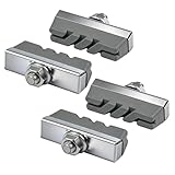 Zacro 2 Pairs Rubber Caliper Brake Pads, for Side-Pull & Center-Pull C-Brake, Road Bike & Compatible Frames, Durable Quiet Easy Installation