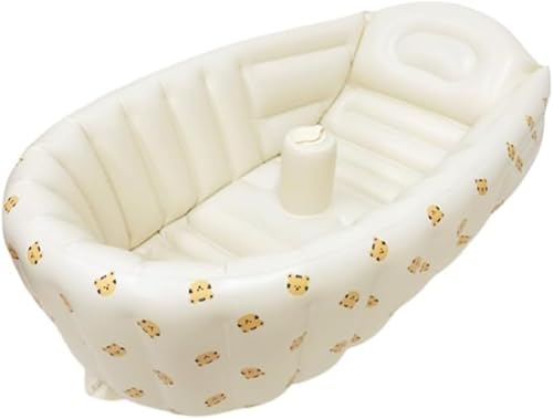 MLTUN MAKAN お風呂マット 赤ちゃん 安全で快適なベビーバス 充気式沐浴浴槽|折りたたみ式、持ち運び便利 赤ちゃんのお風呂タイムを楽しく!新生児・乳幼児に最適な柔らかいバスマット付き (C)