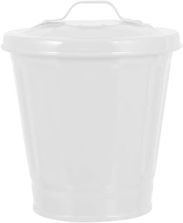 Kichvoe 1pc Creative Desktop Trash Can with Lid Adorable Flower Pot Design for Office Home Compact Waste Container Material Easy Use Recycling Bin