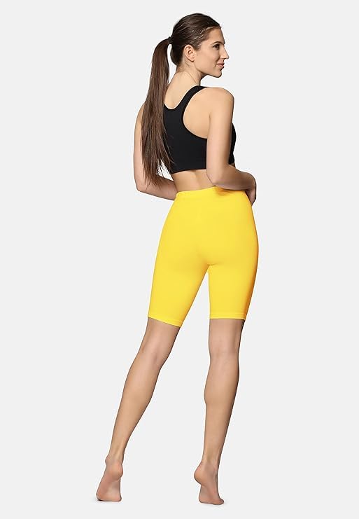 Image of DIVING DEEP Womens Slip Shorts for Under Skirt Shorts for Women & Girls High Waisted Women's Shorts | Stretchable Skin Fit Shorties Tights for Women & Girls | Cycling Shorts for Women