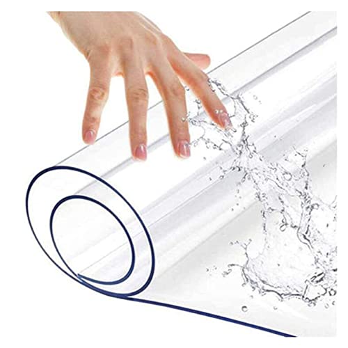 OXDZHSA Jcnfa- Bodenschutzmatte Bürostuhlunterlage rutschhemmend - Bodenschutz für Parkett, Laminat, Hartböden und Teppichboden,2 mm dick, 75/95/115/135/155cm breit Cover
