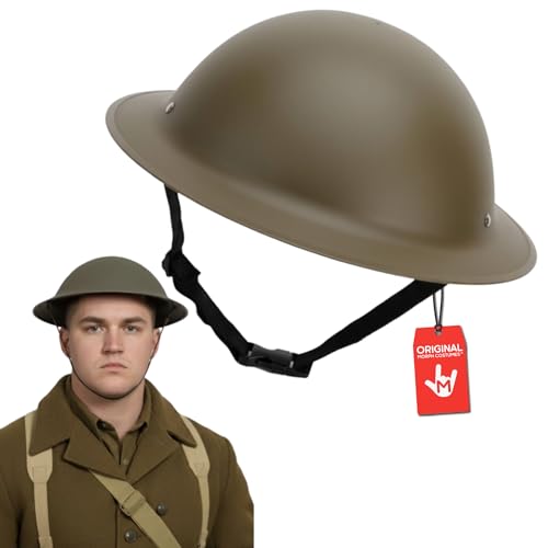 Nicky Bigs Novelties Morph Military Helmet, US Army Helmet, WW2 Helmets, Army Hat, Green Helmets, US Soldier Costume