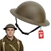 Nicky Bigs Novelties Adult Ally Army Helmet Costume, Olive Drab Green, One Size