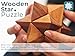 BSIRI Adults Games Gifts Wooden Star Cube Puzzle Game Brain Teasers of The Logic Games for Kids and Teen to Challenge Puzzles for Fun Entertaining Things and Educational Tools of Parents