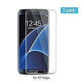 Samsung Galaxy S7 Edge Screen Protector Anti-Explosion HD Ultra Clear Film for S7 Edge (Pack of 3)