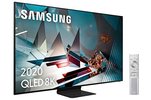 Samsung QLED 8K 2020 75Q800T- Smart TV de 75' con Resolución 8K Real, Direct Full Array Elite HDR 2000, Inteligencia Artificial 8K, Multi View, OTS, Premium One Remote y Asistentes de Voz Integrados