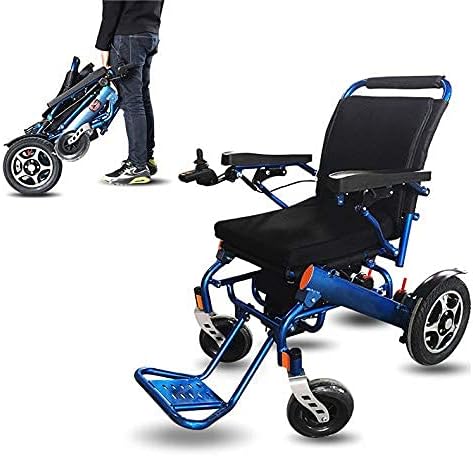 Miniatura 1 de NEOCHY Silla de ruedas portátil plegable y de viaje, motorizada, ligera, para aviación, silla de ruedas eléctrica segura