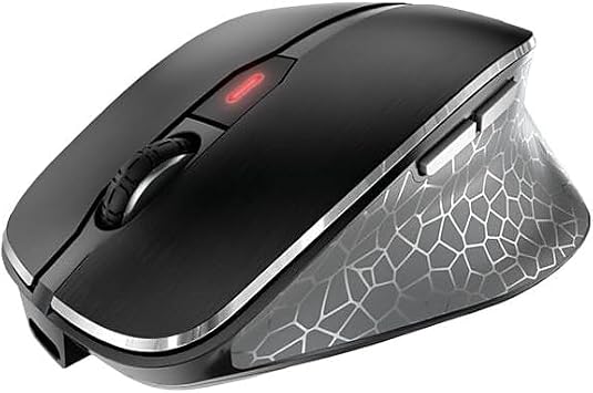 Cherry MW 8C Ergo Wireless and Rechargeable Mouse Ergonomic Right-Handed Bluetooth or Wireless Connection AES-128 Encrypted High-Precision Sensor Black