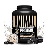 Animal Whey Isolate Protein Powder - Loaded for Pre & Post Workout Muscle Builder and Recovery with Digestive Enzymes for Men & Women - 25g Protein, Great Taste, Low Sugar - Cookies & Cream 4 lbs