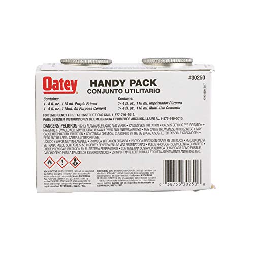 Oatey 30250 4 Oz All Purpose 4Oz Ap Cement Weld Kit, Clear #TOP4