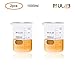 ULAB Scientific Glass Beakers, Vol. 1000ml, 3.3 Borosilicate Griffin Low Form with Printed Graduation, Pack of 2, UBG1017