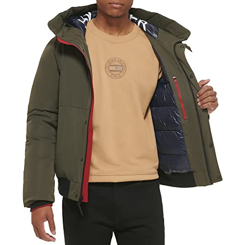 Image of Tommy Hilfiger Men's Arctic Cloth Hooded Bomber