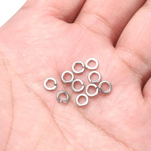 PATIKIL 1/8 Federring, 200er Packung 304 Edelstahl Sprengring Federringe Elastische Dichtungsmetallunterlegscheiben für Schrauben und Bolzen (M3)