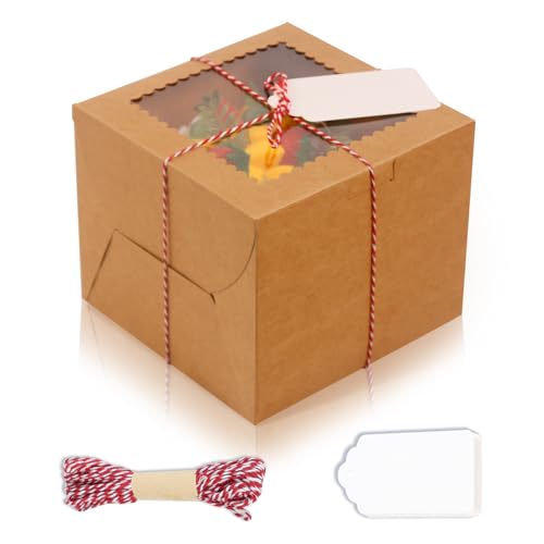 DOYIDE Mini Cake Boxes With Window