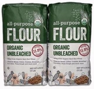 Organic Unbleached Flour Bags 10lbs. Each. Total of 20lbs.