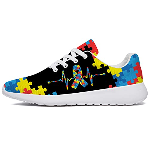 Men's Women's Tennis Shoes Autism Awareness Walking Sneakers Comfortable Running Shoes2
