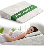 Keilkissen für Bett und Couch, Matratzenkeil, Reflux Kissen [mit 2 Liegezonen], Lesekissen zur Schlaferhöhung Rückenkissen als Bettkopfteil, Betterhöher, Rückenstützkissen, Beinkissen oder Venenkissen