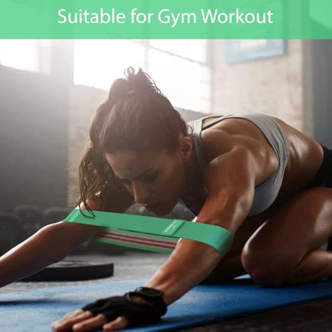 Desire Deluxe Resistance Band Exercise Workout Equipment Bands Set for Working Out Physical Therapy - Men & Women Elastic Stretch Booty Gym Equipment Accessories - Home, Fitness, Pilates, Yoga Pack 3