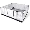 EZwhelp EZclassic 48x48x18 Large Padded Dog Whelping Box with Rails Puppy Whelping Supplies Gray Pad