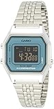 Wasserfest auf 30 m Casio Damen Digital mit Edelstahl Armbanduhr LA680WA 2B